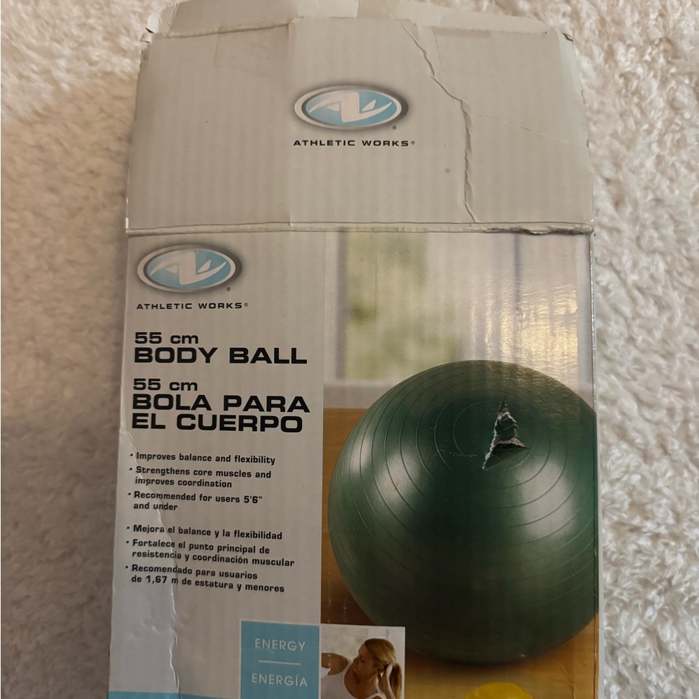 Athletic Works Green Exercise Ball 55 cm